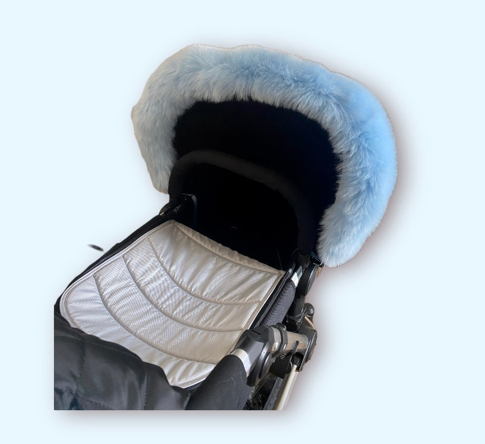 Blue pram outlet fur