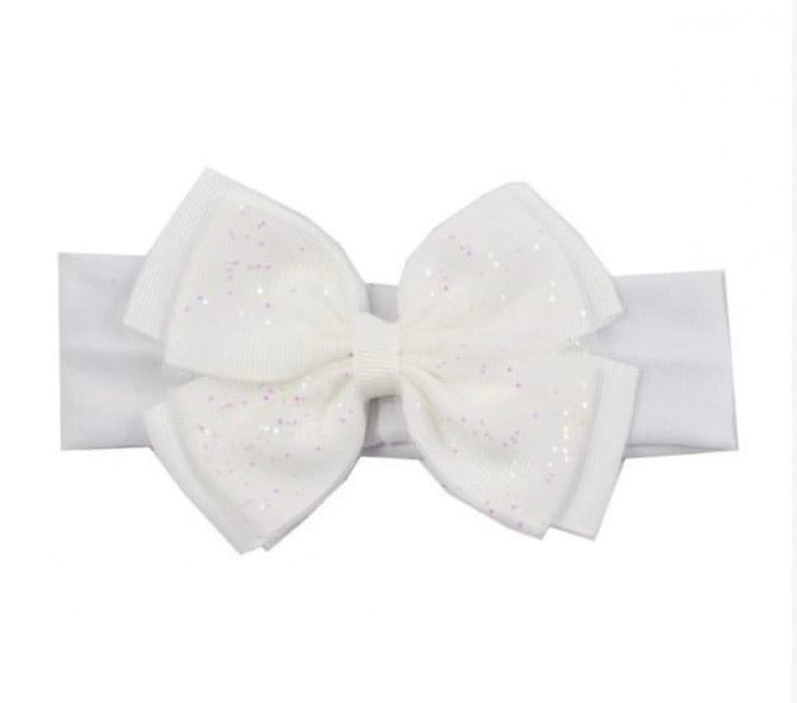 Baby girl best sale white bow headband