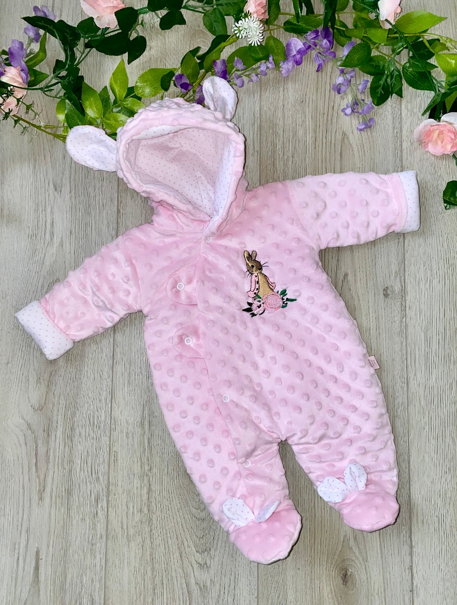 Outlets Reversible Pram suit - Snowsuit - Onesie - Bunny Pramsuit - Baby Jacket - Toddler Coat - Bunny jacket - Baby Clothing - Monochrome Baby