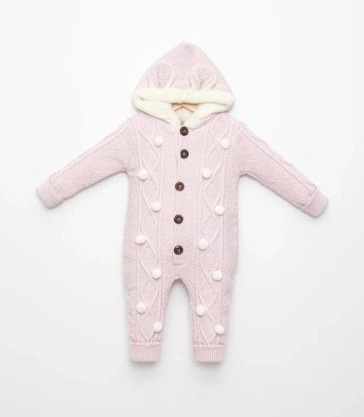 Baby Girls Bobble Pramsuit