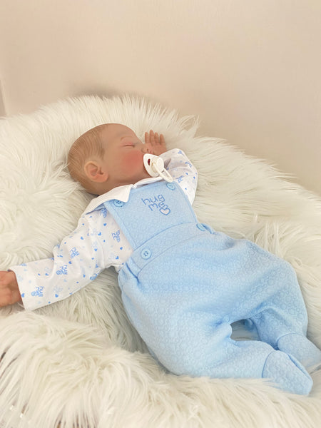 Premature Baby Boys 2pcs Dungaree Set - Hug Me