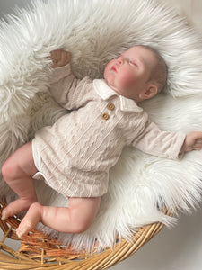 Taupe Baby Romper