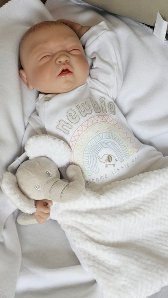 Newborn Babygrow  newbie print