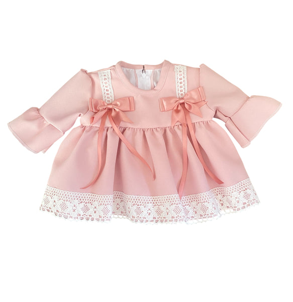 Pretty Baby Girls Lace Dress - Pink