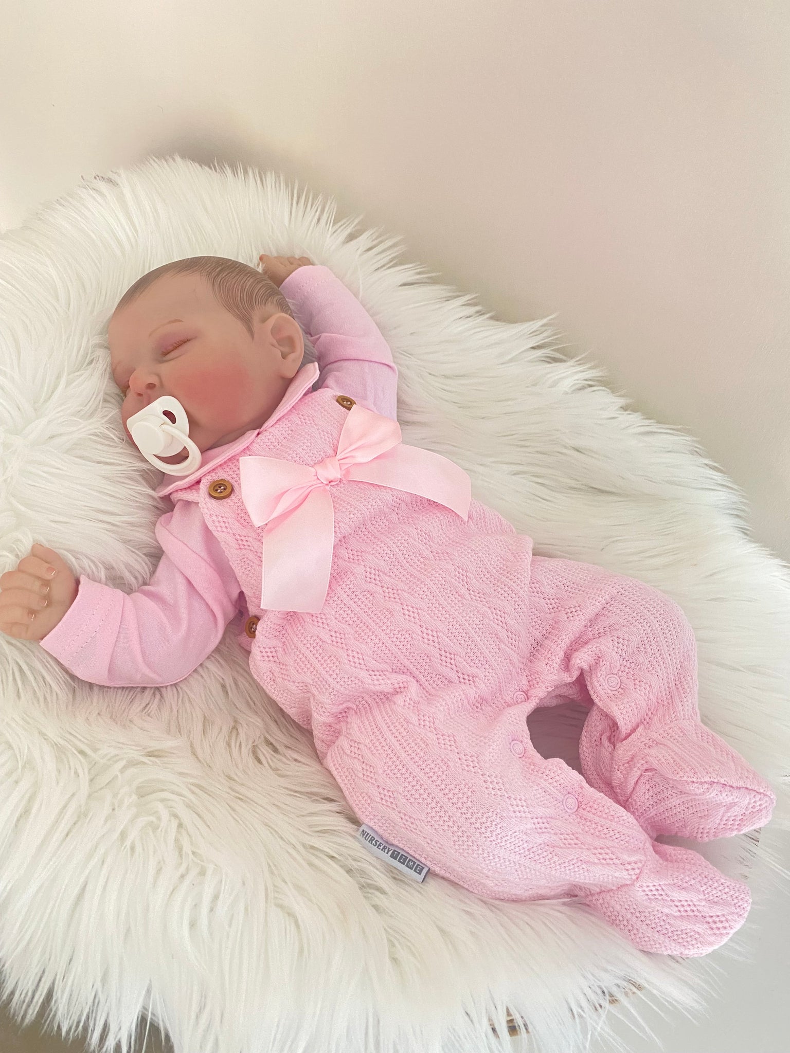 Pink gillytots long dungarees baby girls outfit 