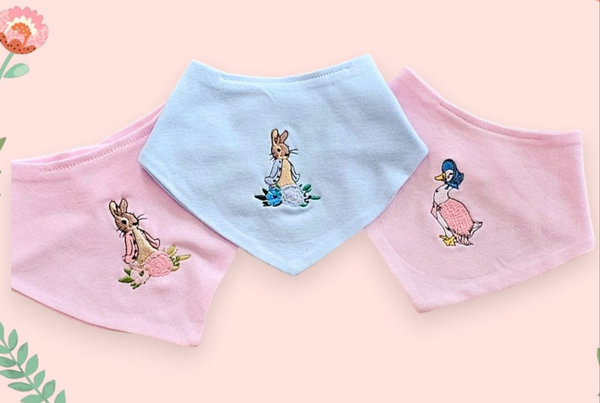 Beatrix Potter & Friends Assorted Bibs Flopsy Puddleduck Peter Rabbit