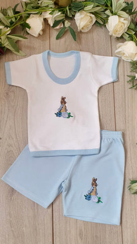 peter rabbit baby boys top and shorts set summer beatrix potter baby wear 