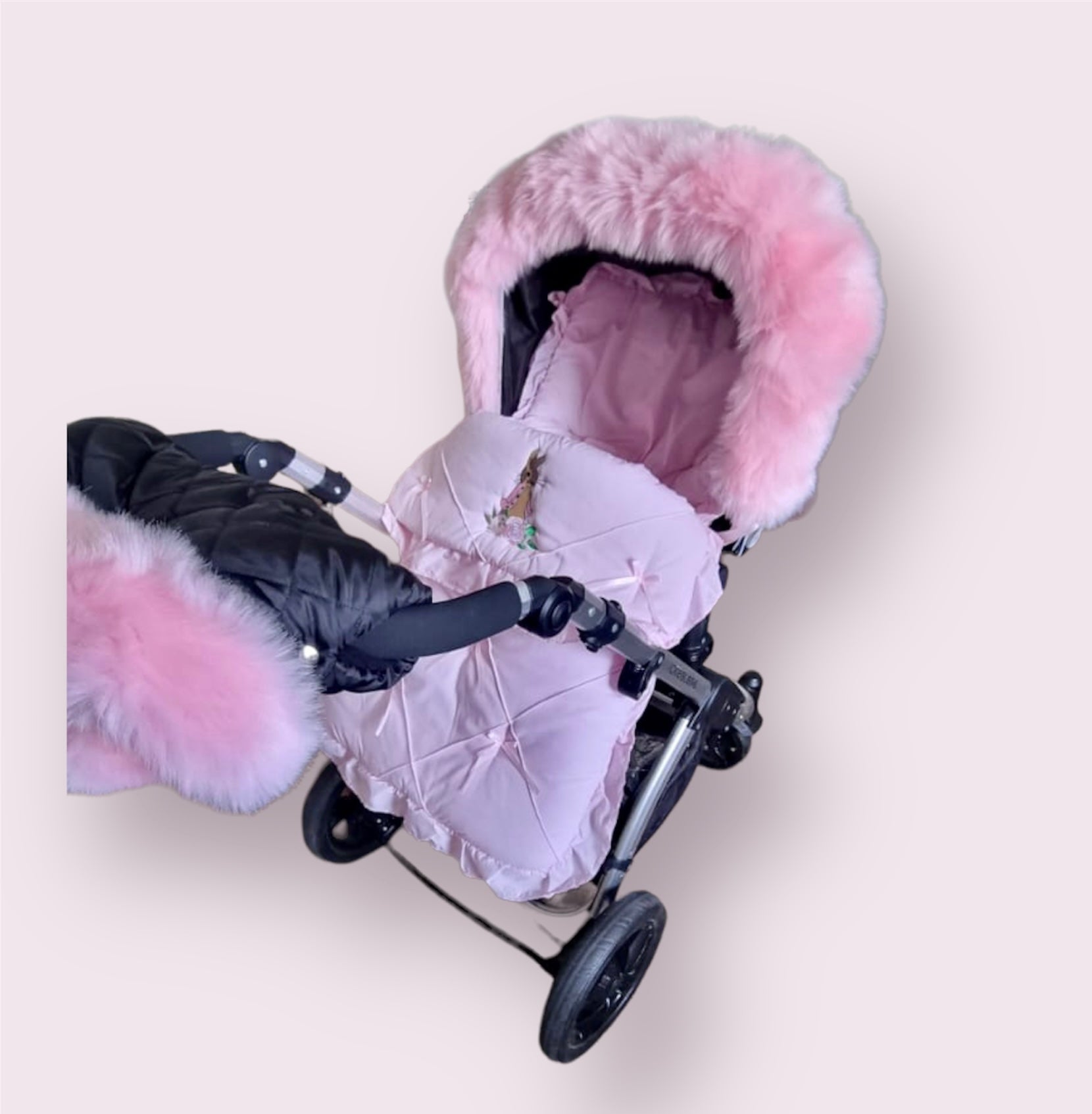 Flopsy Bunny Baby Pink Footmuff Cosy Toes Pram Cover Gillytots Children s Boutique